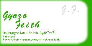 gyozo feith business card